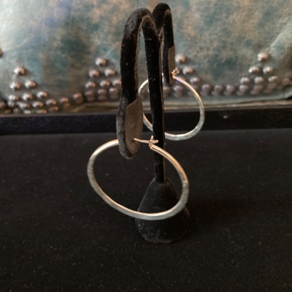 Opulenza Designs Classic Hoops Earrings - Sterling Silver - Picture 2 of 4